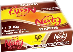 Naty kakaós krémmel töltött ostya lédig - Scandic Royal Kft.