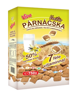 Viva vaníliás ízű krémmel töltött gabonapárnácska - Scandic Royal Kft.